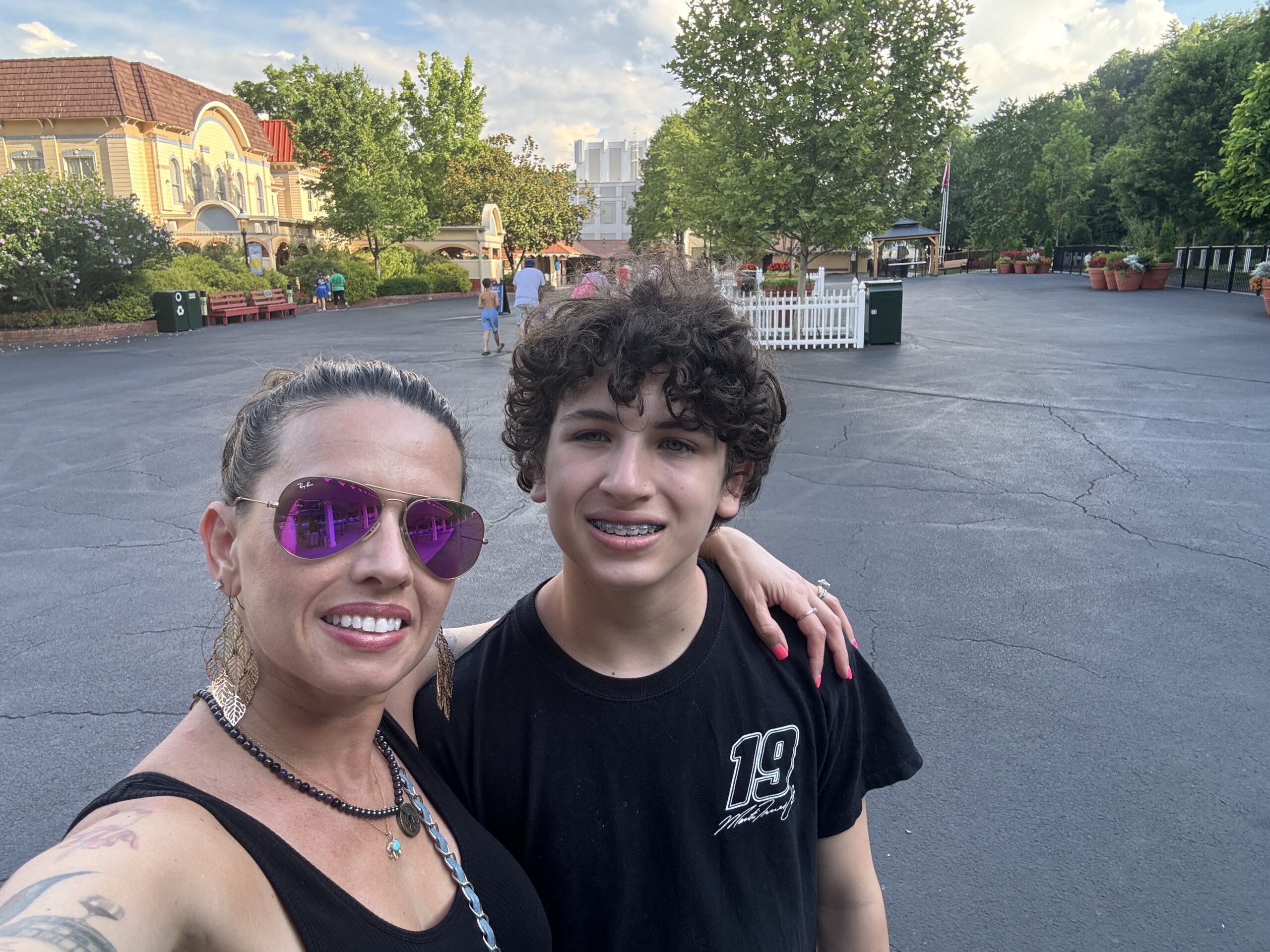 Franchesca smiling with her son